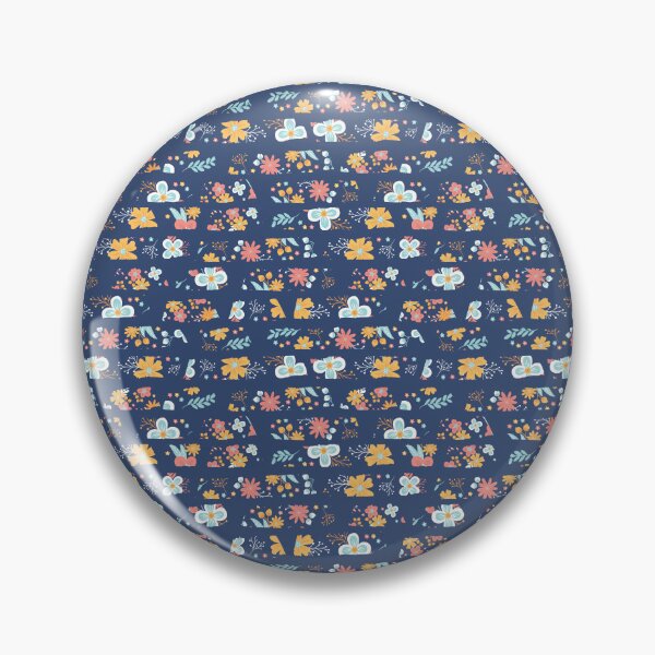 Item preview, Floral Navy Washi Tape Print designed and sold by KleineFi.