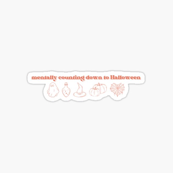 Item preview, Mentally Counting Down To Halloween designed and sold by ThreadMummy.