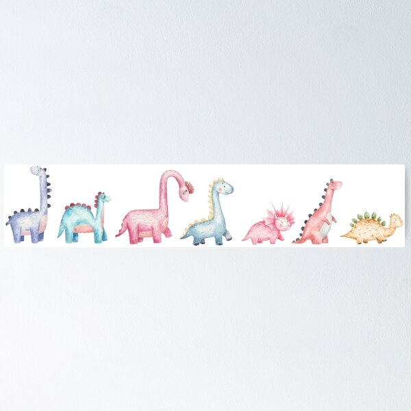 Item preview, Cute Watercolor Dinosaurs designed and sold by Monkey-Bar.