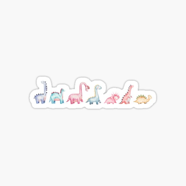 Item preview, Cute Watercolor Dinosaurs designed and sold by Monkey-Bar.