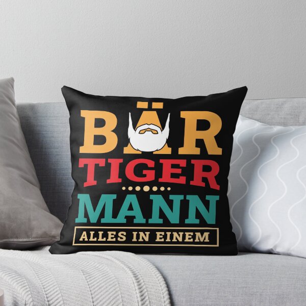 Artikelvorschau, Bär Tiger Mann Bartträger Vater Vatertag entworfen und verkauft von MooonTees.