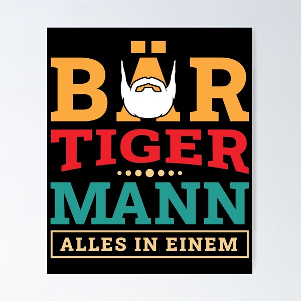 Item preview, Bear Tiger Man Bearded Father Father's designed and sold by MooonTees.