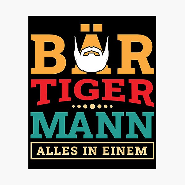 Item preview, Bear Tiger Man Bearded Father Father's designed and sold by MooonTees.