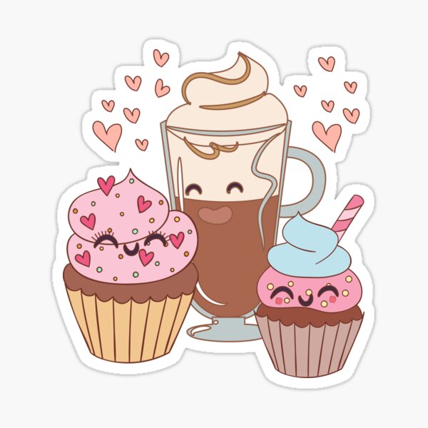 let them eat cupcakes  Sticker for Sale by Alyson Zeller