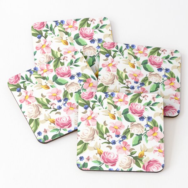 Item preview, Copy of Floral pattern with colorful flowers on white designed and sold by Naddya.