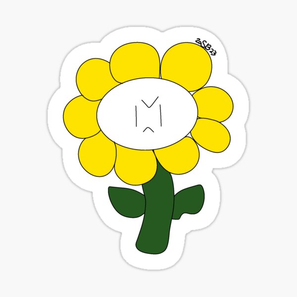 Evil Flowey the Flower Sticker for Sale by Metasaki