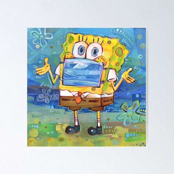 Item preview, SpongeBob Is Ready and Masked Up designed and sold by Gwenn Seemel.
