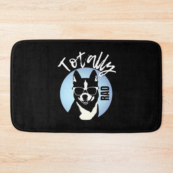 Artikelvorschau, Hundeliebhaber total RAD 80er Retro-Slogan Husky mit Sonnenbrille entworfen und verkauft von Celebration Printables.