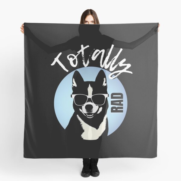 Artikelvorschau, Hundeliebhaber total RAD 80er Retro-Slogan Husky mit Sonnenbrille entworfen und verkauft von Celebration Printables.