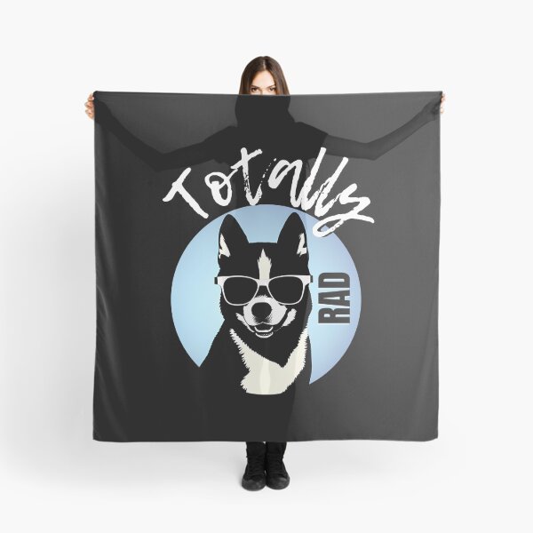 Item preview, Dog Lover Totally RAD 80s Retro Slogan Husky Wearing Sunglasses designed and sold by Celebration Printables.