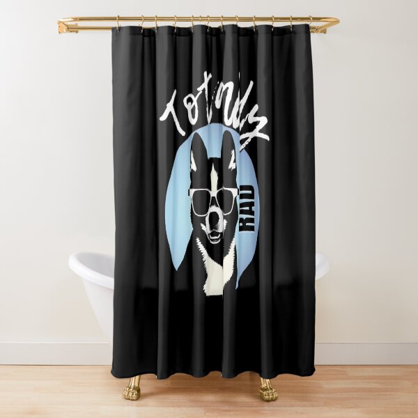 Artikelvorschau, Hundeliebhaber total RAD 80er Retro-Slogan Husky mit Sonnenbrille entworfen und verkauft von Celebration Printables.
