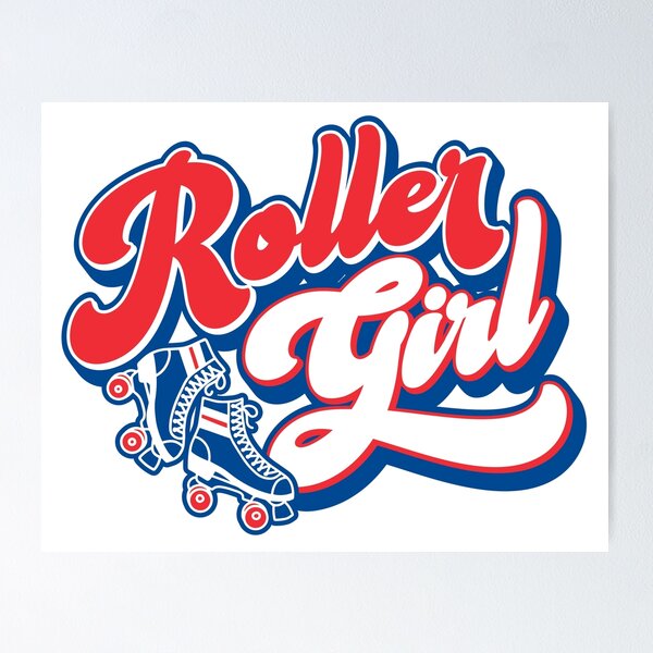 Item preview, Roller Girl Retro Roller Skater designed and sold by jmbeezee.