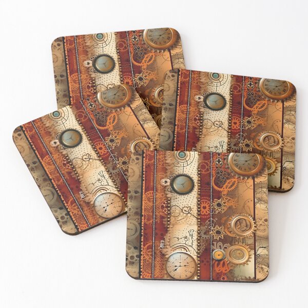 Item preview, Steampunk Gears and Watches in Browns and Beiges designed and sold by TheMerch-er.