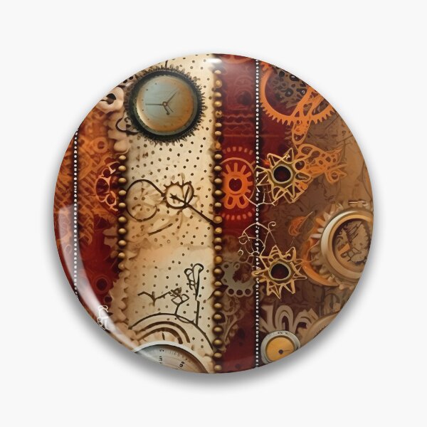 Item preview, Steampunk Gears and Watches in Browns and Beiges designed and sold by TheMerch-er.
