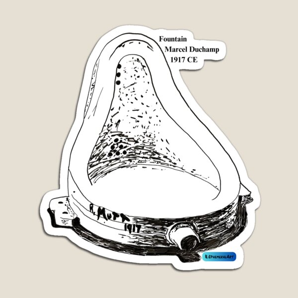 Item preview, Fountain Duchamp Dada Identification designed and sold by B-EphemeralArt.