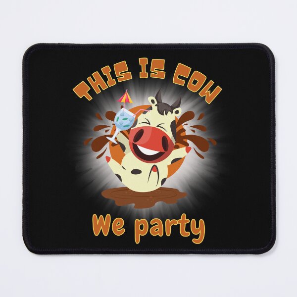 Item preview, A cute cow having a party designed and sold by Animal world designs.
