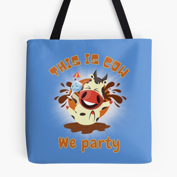 Item preview, A cute cow having a party designed and sold by Animal world designs.