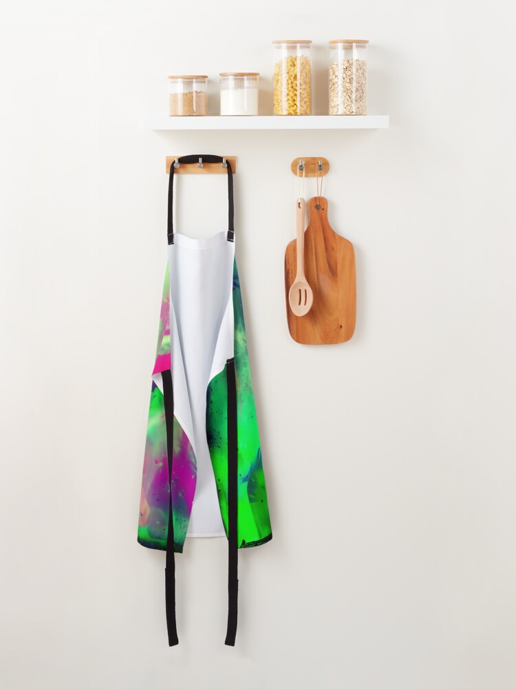 Thumbnail 2 of 6, Apron, Abstract Mashed Color Design designed and sold by Rell1970.