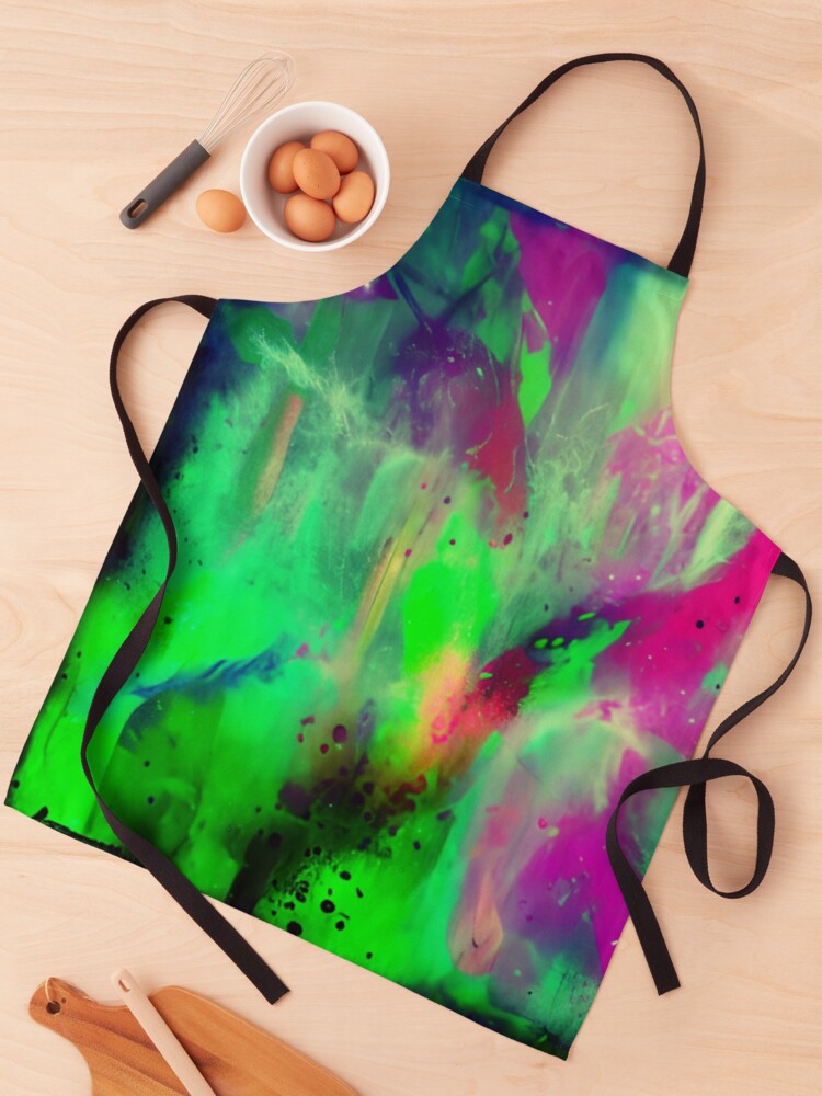 Thumbnail 1 of 6, Apron, Abstract Mashed Color Design designed and sold by Rell1970.