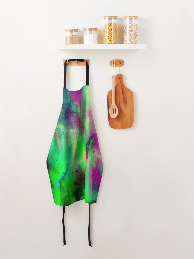 Thumbnail 4 of 6, Apron, Abstract Mashed Color Design designed and sold by Rell1970.