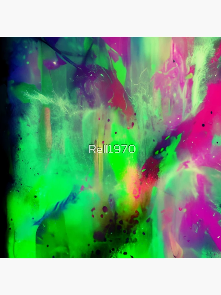 Thumbnail 4 of 4, Pillow, Abstract Mashed Color Design designed and sold by Rell1970.