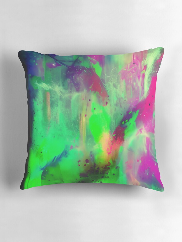 Thumbnail 3 of 4, Pillow, Abstract Mashed Color Design designed and sold by Rell1970.