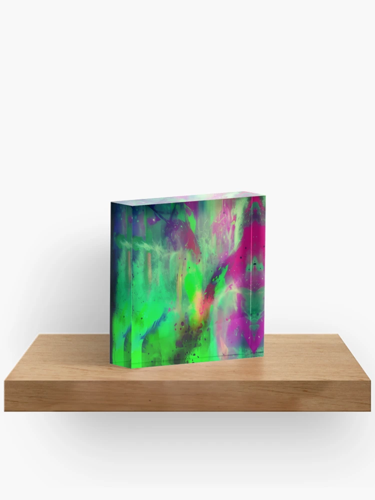 Thumbnail 2 of 5, Acrylic Block, Abstract Mashed Color Design designed and sold by Rell1970.