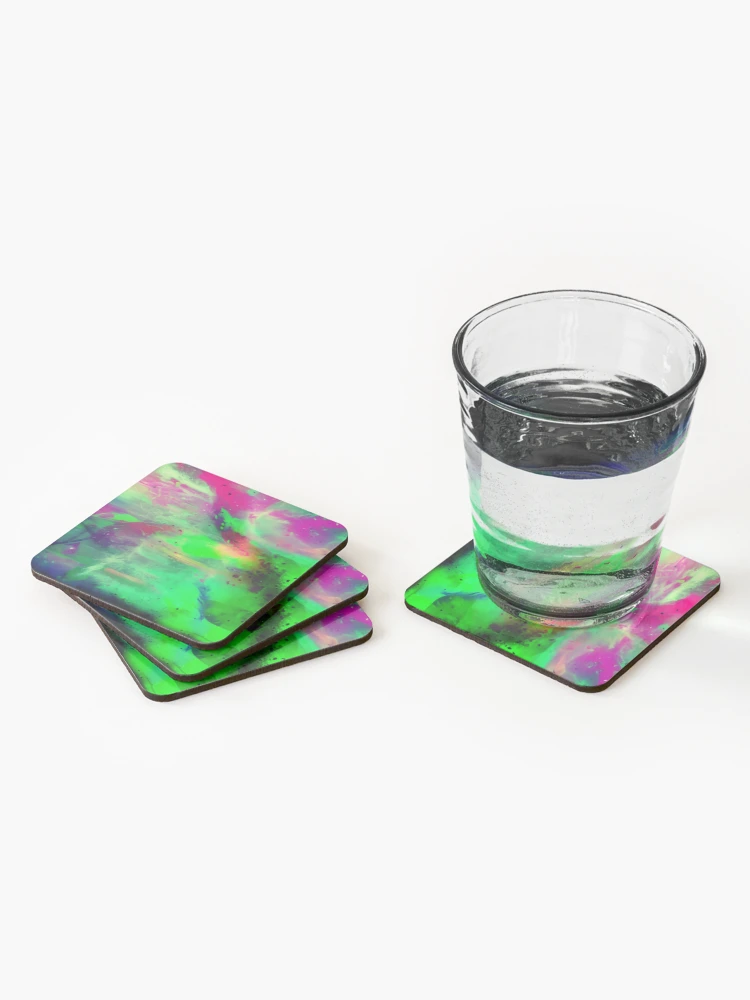 Thumbnail 2 of 5, Coasters (Set of 4), Abstract Mashed Color Design designed and sold by Rell1970.