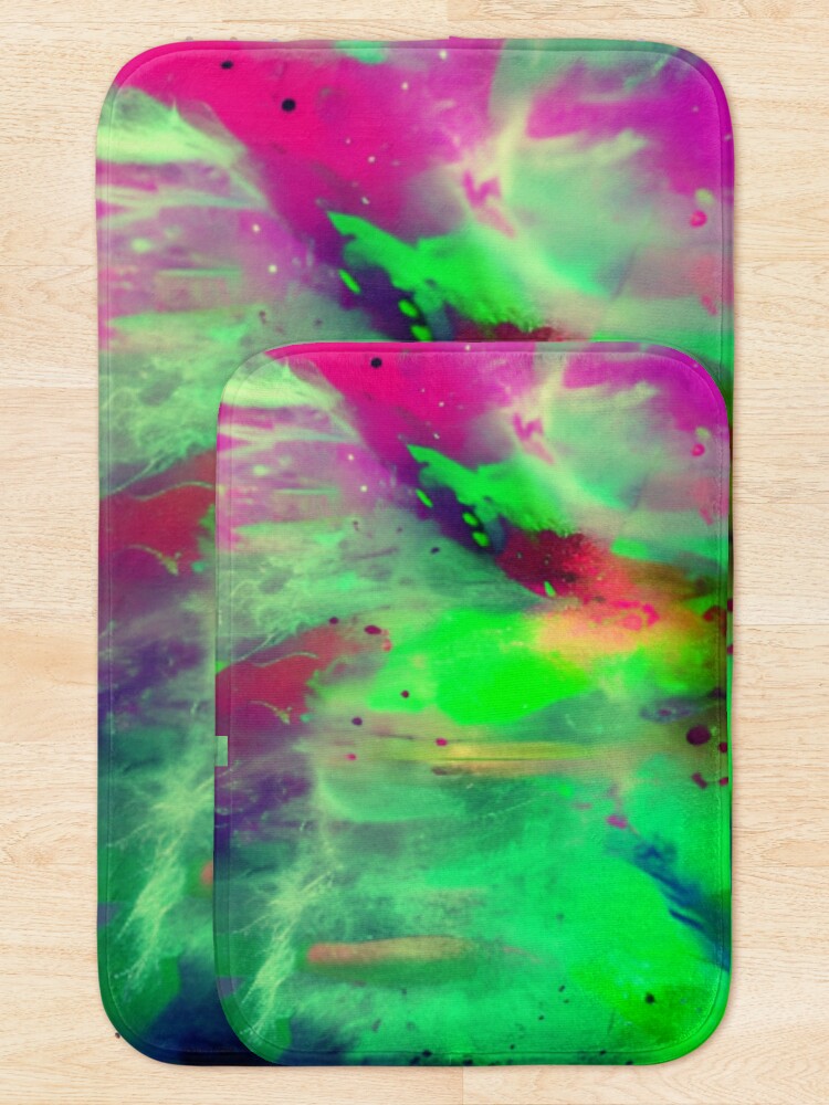 Thumbnail 5 of 6, Bath Mat, Abstract Mashed Color Design designed and sold by Rell1970.
