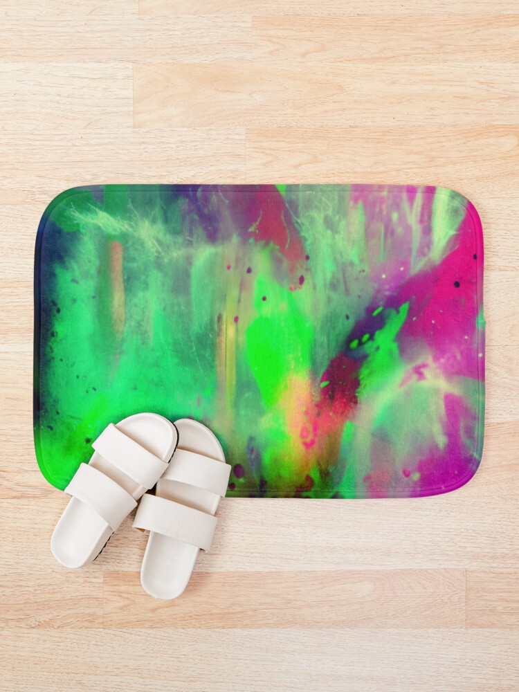 Thumbnail 1 of 6, Bath Mat, Abstract Mashed Color Design designed and sold by Rell1970.