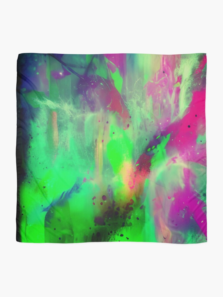 Thumbnail 2 of 3, Scarf, Abstract Mashed Color Design designed and sold by Rell1970.