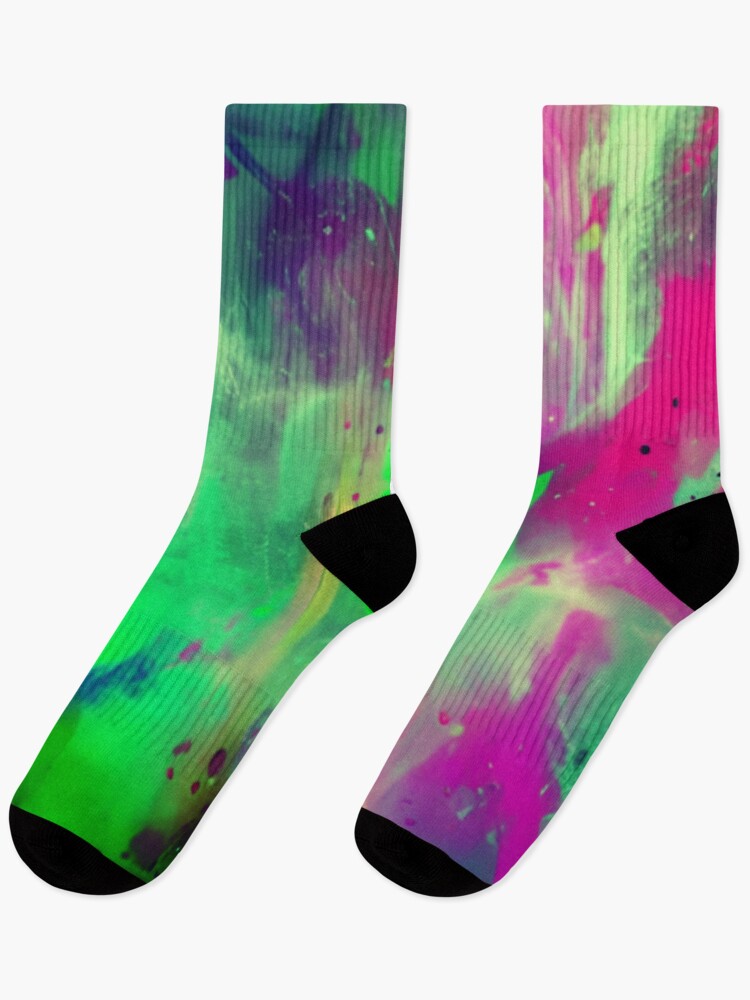 Thumbnail 1 of 5, Socks, Abstract Mashed Color Design designed and sold by Rell1970.
