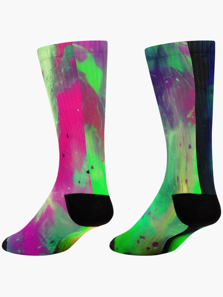 Thumbnail 4 of 5, Socks, Abstract Mashed Color Design designed and sold by Rell1970.