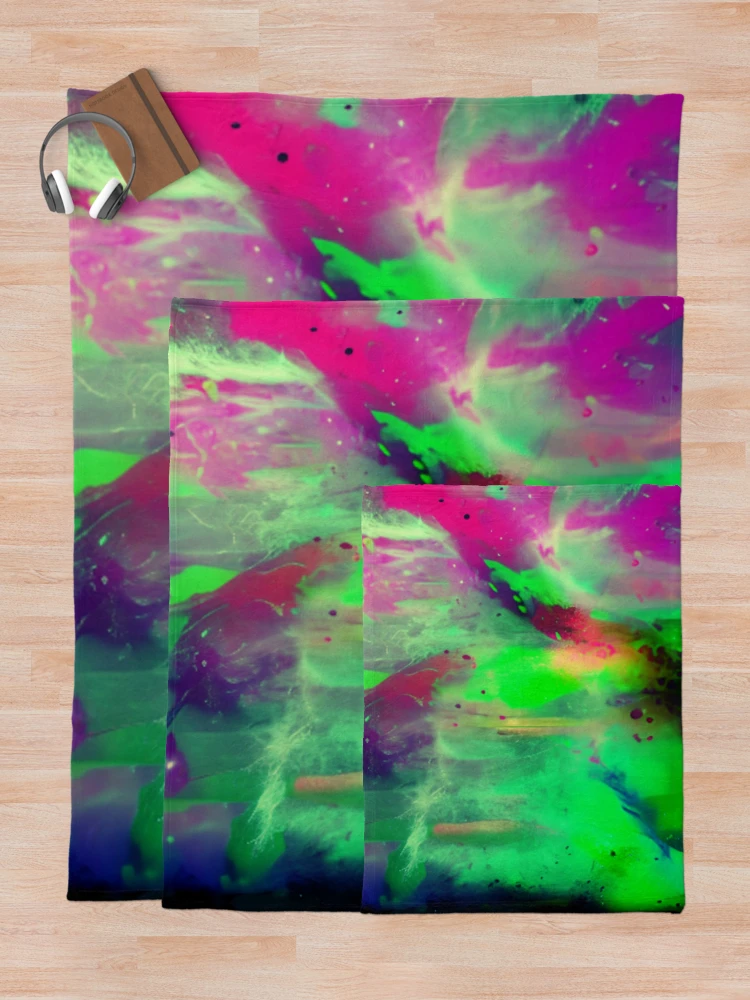 Thumbnail 5 of 6, Throw Blanket, Abstract Mashed Color Design designed and sold by Rell1970.