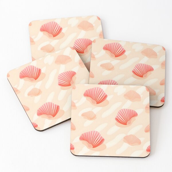 Item preview, Transparent Sea with Red Seashell designed and sold by StudioThink.