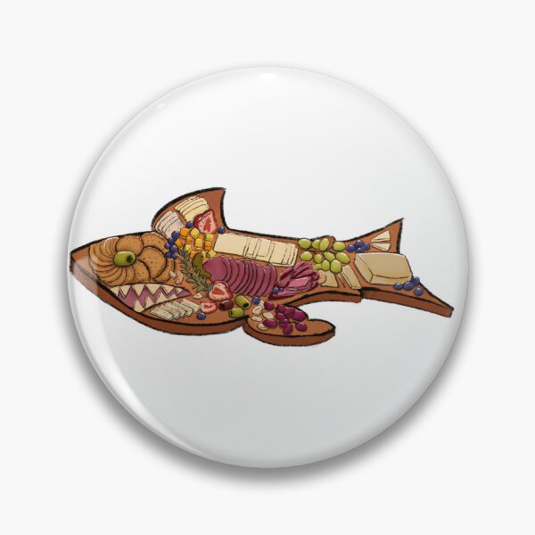 Item preview, Shark-uterie board  designed and sold by Professionally Silly Art.