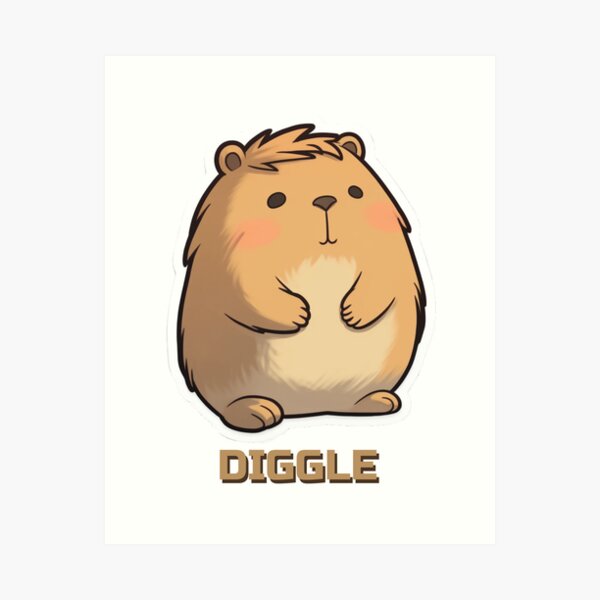 Item preview, Diggle is shy designed and sold by KAWTUU.