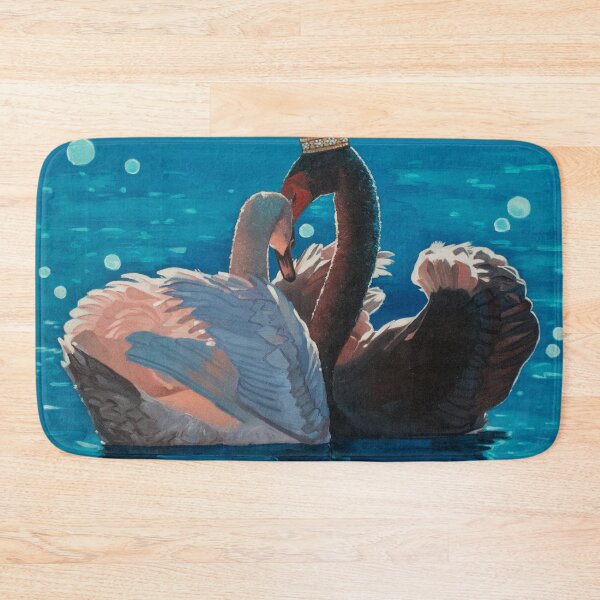 Artikelvorschau, Königspaar schwarz-weißer Schwan entworfen und verkauft von Yue Zeng Art Studio.