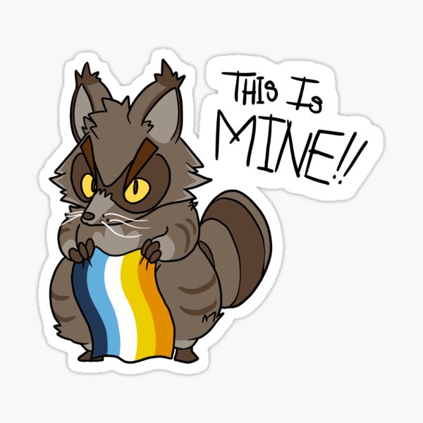 Item preview, Orgullo Trash Panda - AroAce designed and sold by Will Holt.