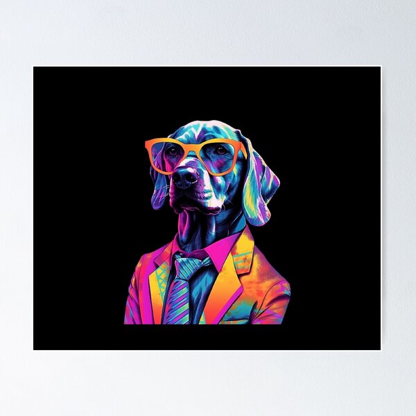 Item preview, Stylish Dog illustration designed and sold by MyOrb.