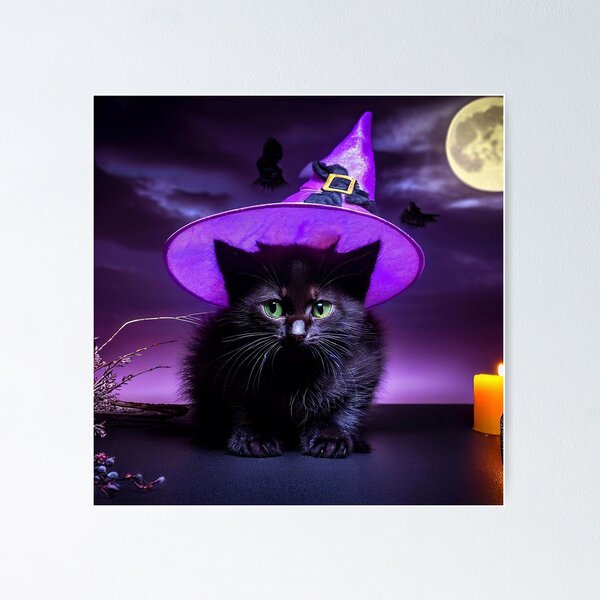 Item preview, witchy kitten designed and sold by miguel-ozz.