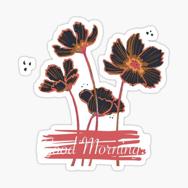 Artikelvorschau, Guten Morgen orangefarbene Blumen entworfen und verkauft von Fransyn.
