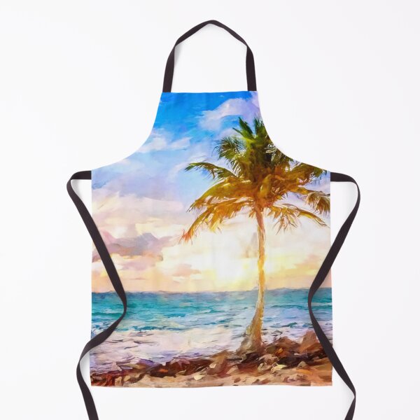 Item preview, Palm Tree on the Beach designed and sold by ArtFactoryAI.