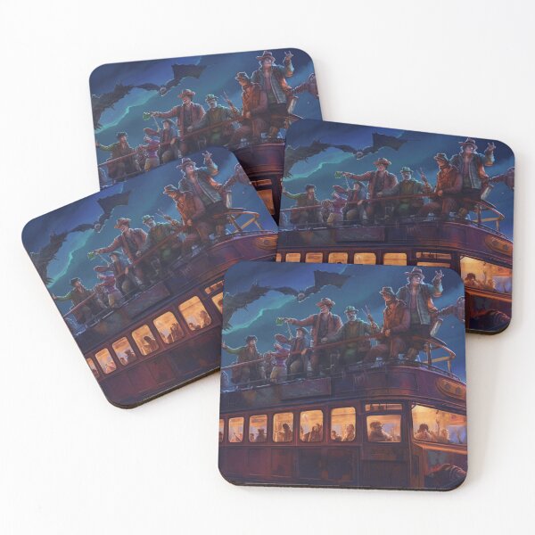 Item preview, A group of people on a bus at night designed and sold by isBotStore.