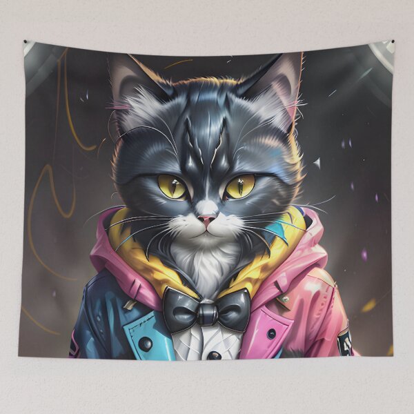Item preview, DJ Cat - Modern Digital Art designed and sold by Ai-michiart.