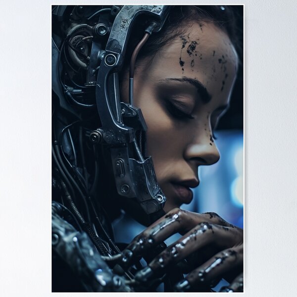 Item preview, Stark Reality: Close-Up of Cybernetic Human designed and sold by cyberartmaker.