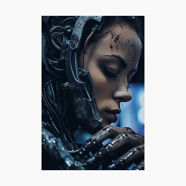 Item preview, Stark Reality: Close-Up of Cybernetic Human designed and sold by cyberartmaker.