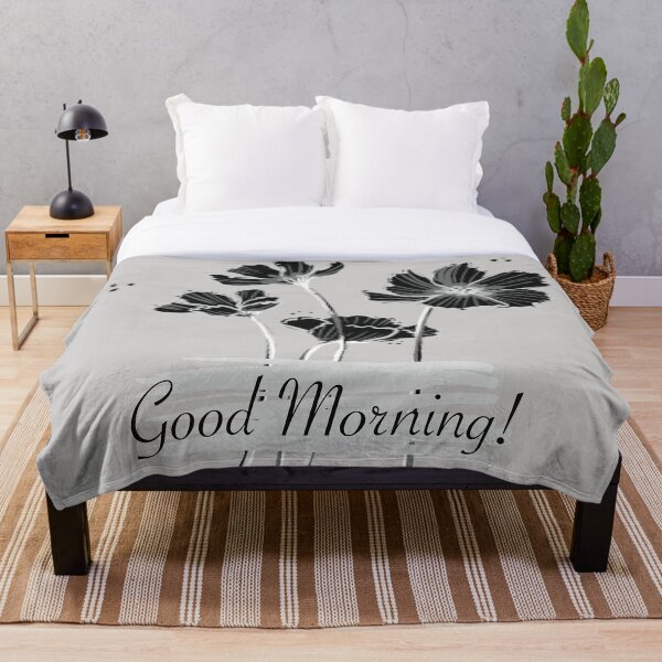 Item preview, Good morning grey flowers  designed and sold by Fransyn.
