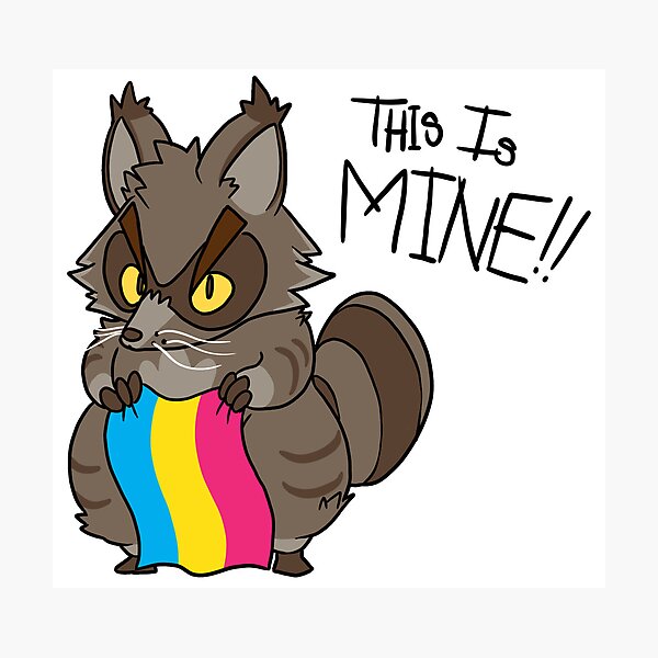 Item preview, Pride Trash Panda - Pansexual designed and sold by Will Holt.