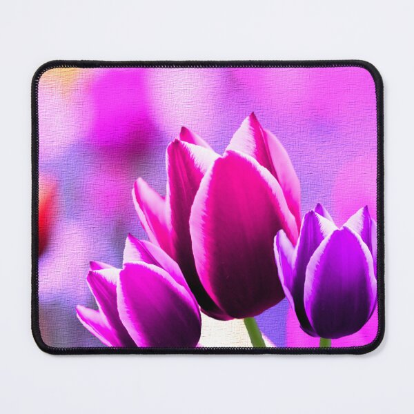 Item preview, Purple Tulip Trio Textured Background designed and sold by BostonArcImage.